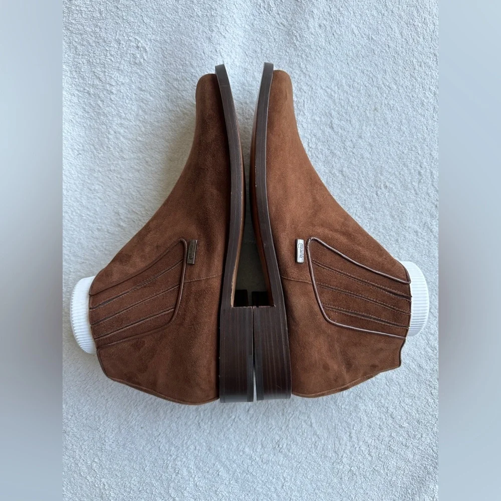 Mauri Men’s Chelsea Boots – Brown Suede Sz 13 /‎ Handmade in Italy – EUC